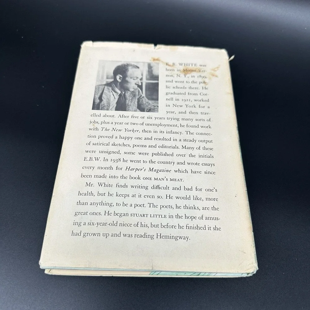 Stuart Little‎ 1945 White E. B. First Edition Early Printing with Dust Jacket